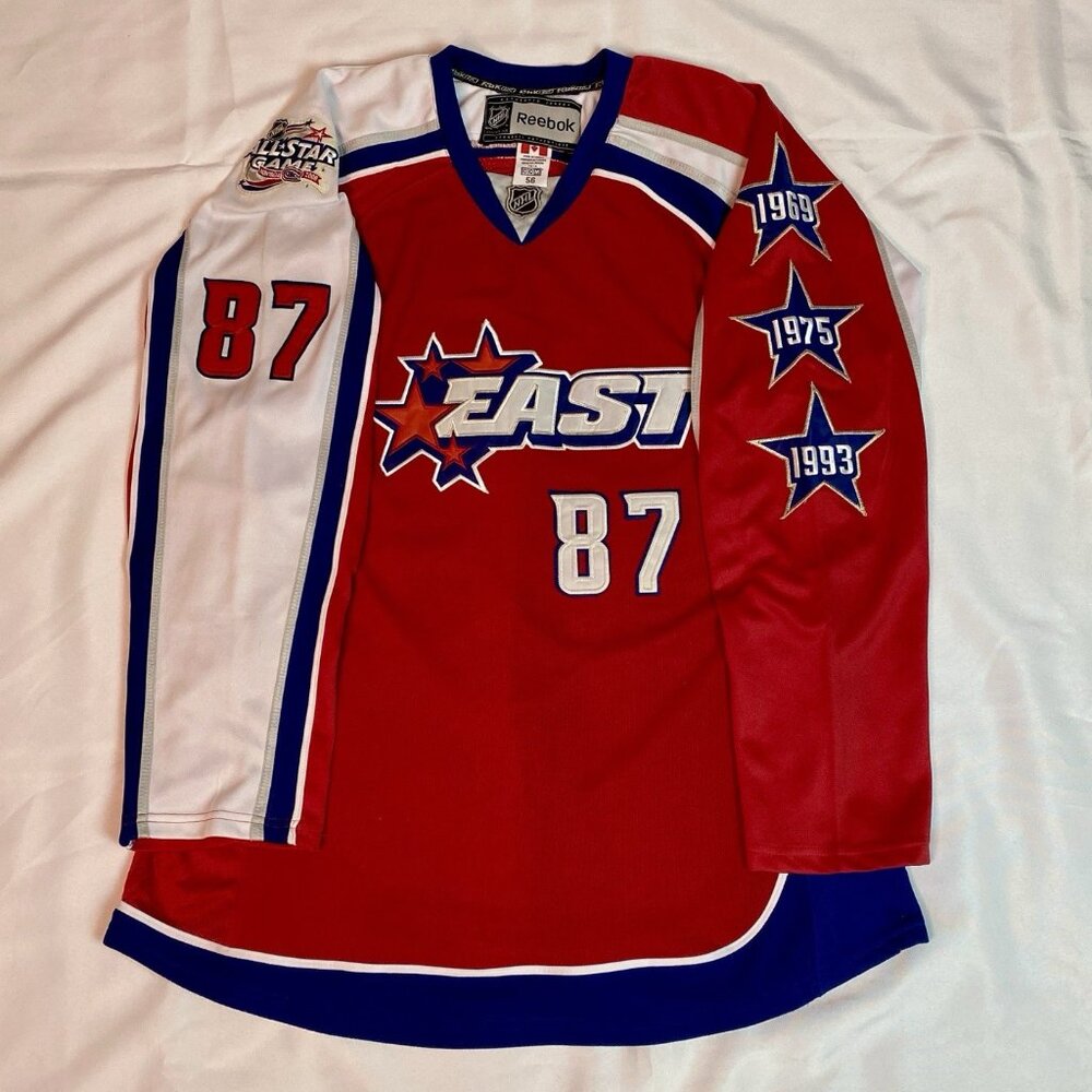 2009 NHL All Star East SIDNEY CROSBY #87 Hockey Jersey Pittsburgh Penguins sz 56